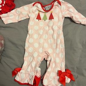 Three Sisters Christmas outfit, 9 months